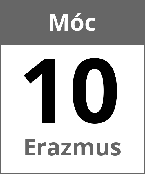 Swieto Erazmus Móc 10.5.