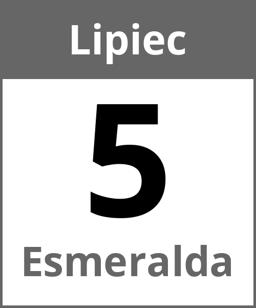 Swieto Esmeralda Lipiec 5.7.