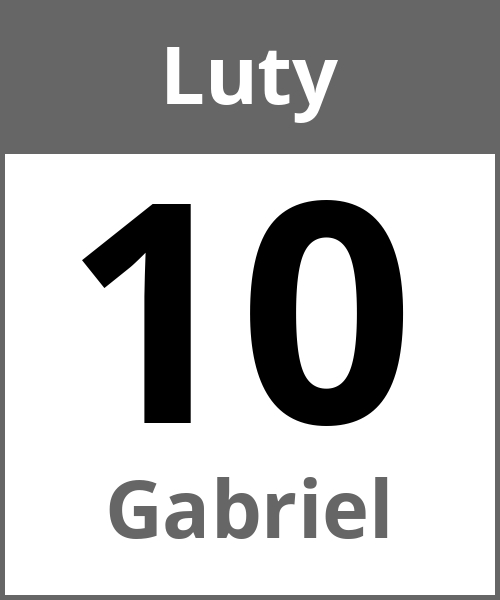 Swieto Gabriel Luty 10.2.