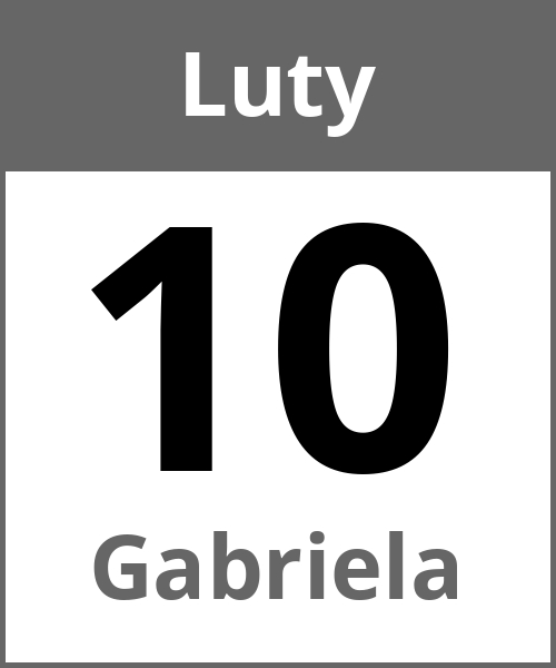 Swieto Gabriela Luty 10.2.