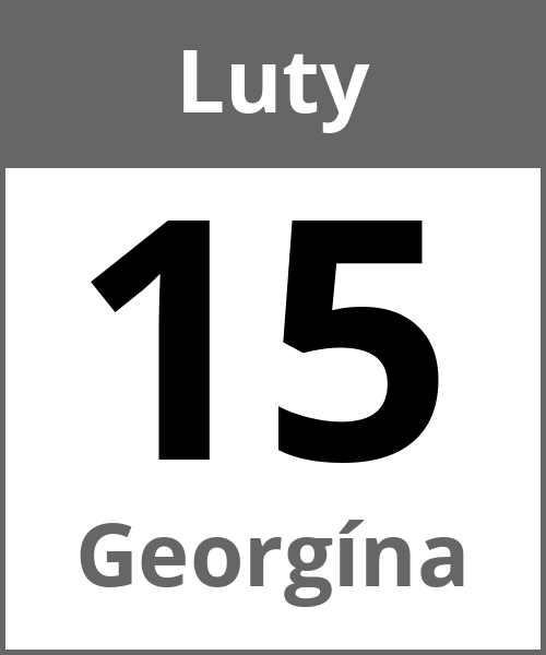 Swieto Georgína Luty 15.2.