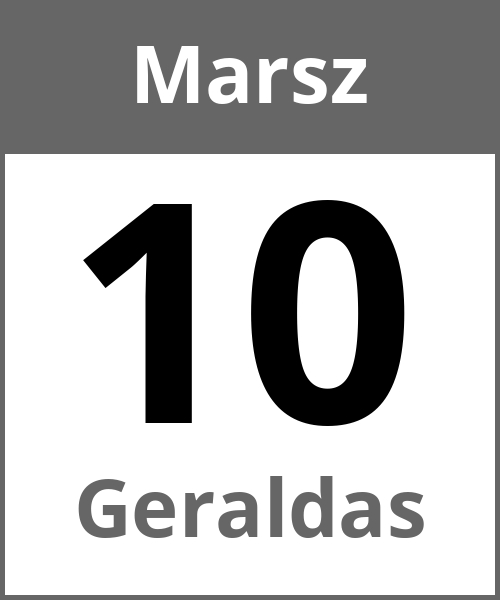 Swieto Geraldas Marsz 10.3.