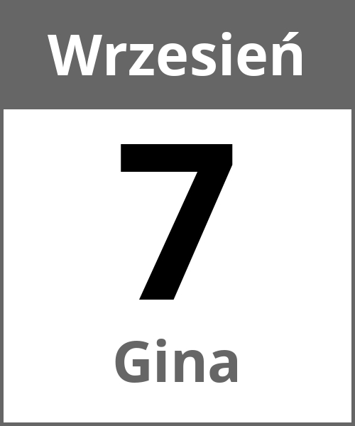 Swieto Gina Wrzesień 7.9.