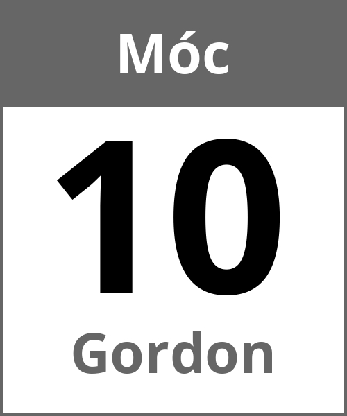 Swieto Gordon Móc 10.5.