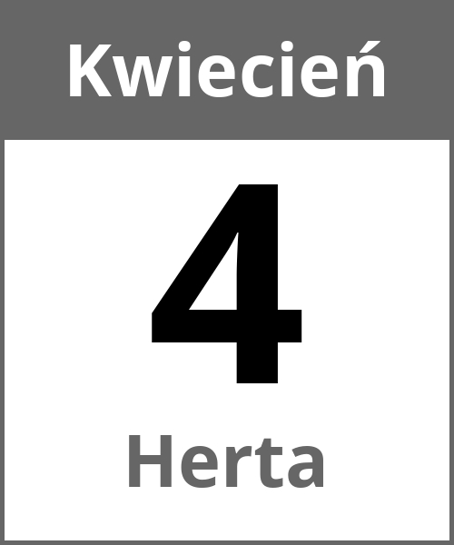 Swieto Herta Kwiecień 4.4.