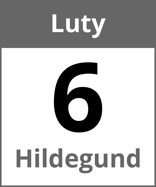 Swieto Hildegund Luty 6.2.