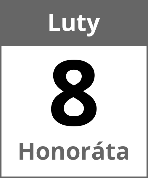 Swieto Honoráta Luty 8.2.