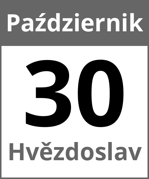 Swieto Hvězdoslav Październik 30.10.