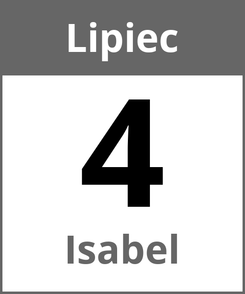 Swieto Isabel Lipiec 4.7.