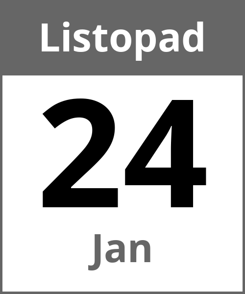 Swieto Jan Listopad 24.11.