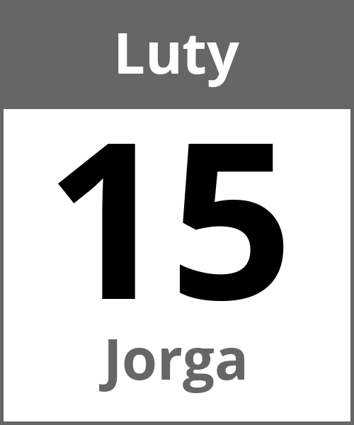 Swieto Jorga Luty 15.2.