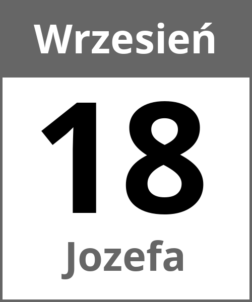 Swieto Jozefa Wrzesień 18.9.