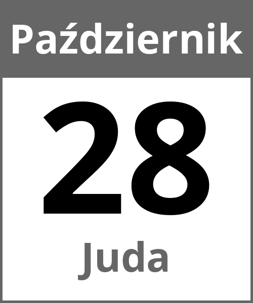 Swieto Juda Październik 28.10.