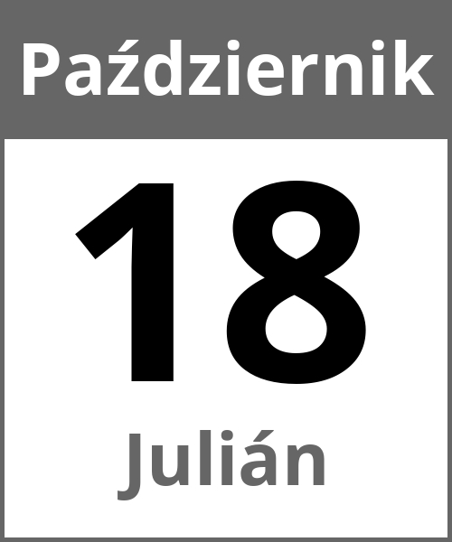 Swieto Julián Październik 18.10.