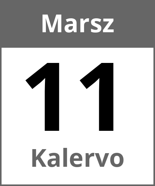 Swieto Kalervo Marsz 11.3.