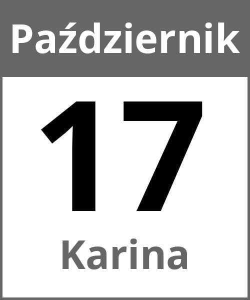 Swieto Karina Październik 17.10.