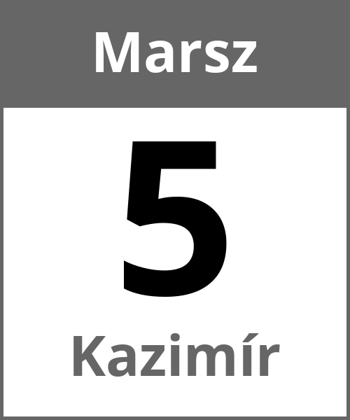 Swieto Kazimír Marsz 5.3.