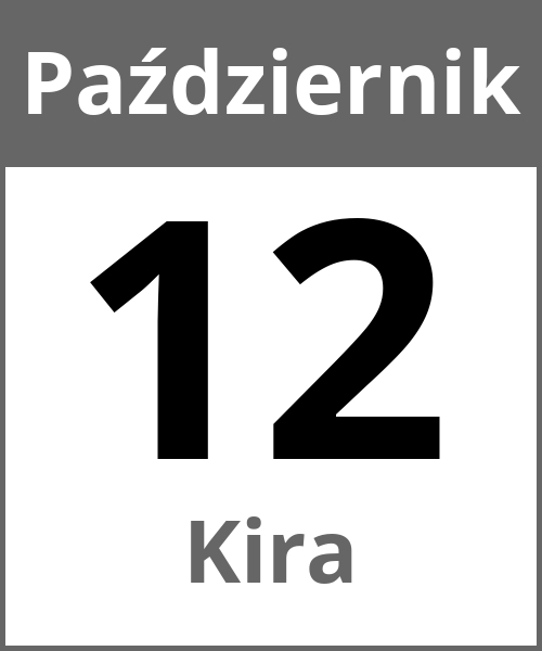 Swieto Kira Październik 12.10.