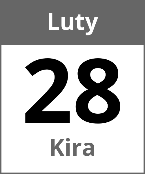 Swieto Kira Luty 28.2.