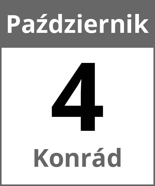 Swieto Konrád Październik 4.10.