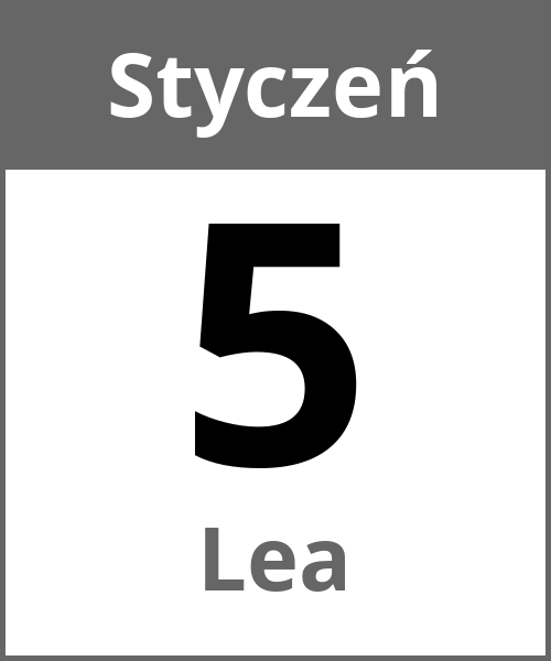 Swieto Lea Styczeń 5.1.