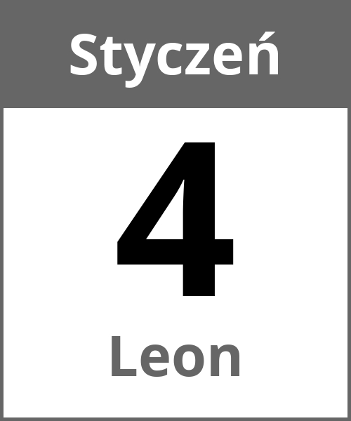 Swieto Leon Styczeń 4.1.