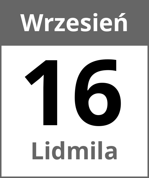 Swieto Lidmila Wrzesień 16.9.