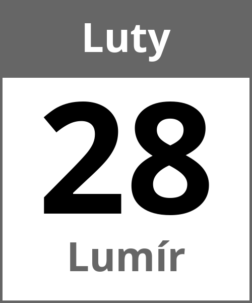 Swieto Lumír Luty 28.2.