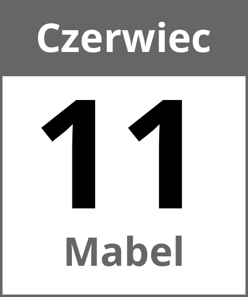 Swieto Mabel Czerwiec 11.6.