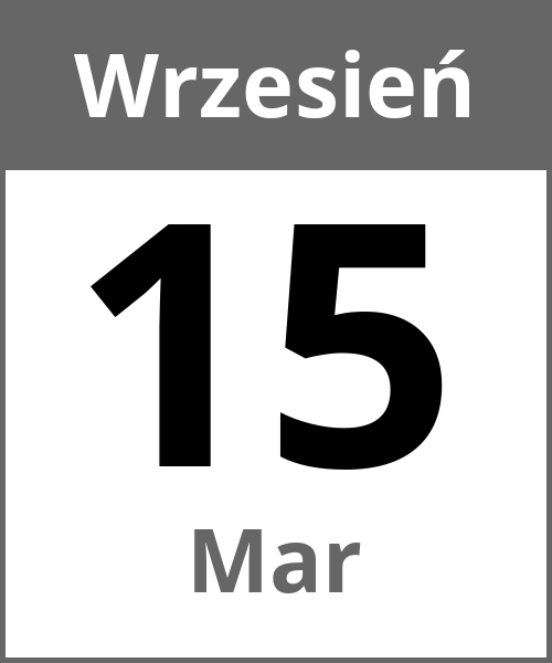 Swieto Mar Wrzesień 15.9.