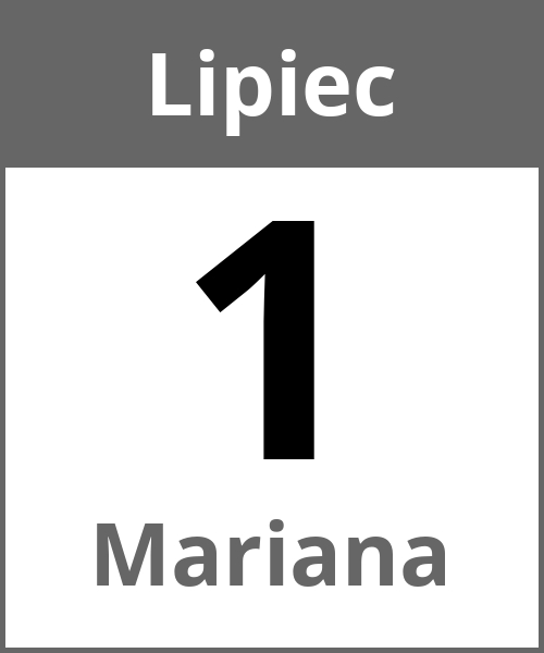 Swieto Mariana Lipiec 1.7.