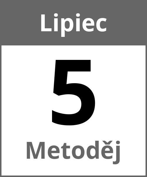 Swieto Metoděj Lipiec 5.7.