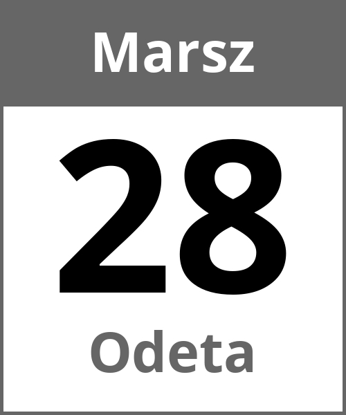 Swieto Odeta Marsz 28.3.