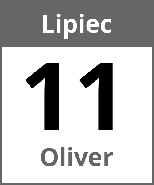 Swieto Oliver Lipiec 11.7.