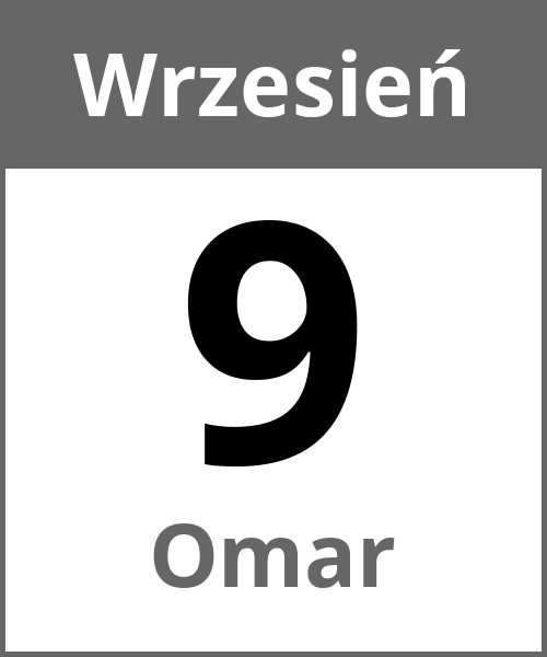 Swieto Omar Wrzesień 9.9.