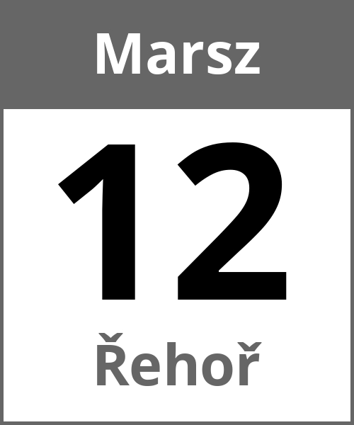 Swieto Řehoř Marsz 12.3.