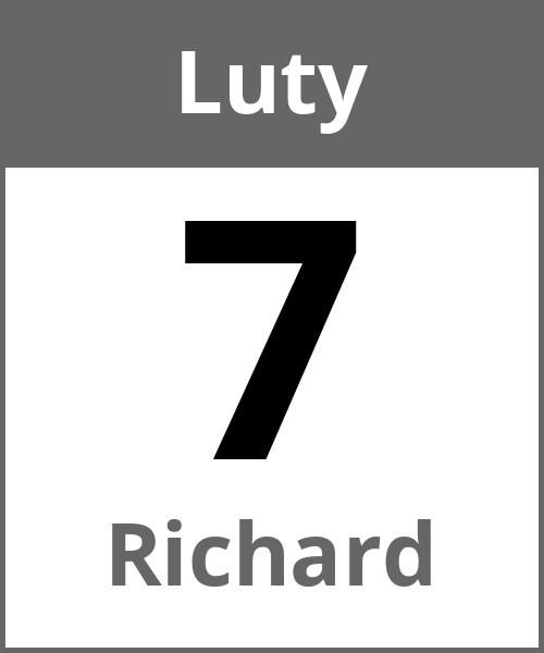 Swieto Richard Luty 7.2.