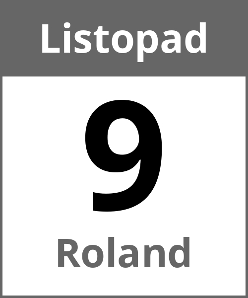 Swieto Roland Listopad 9.11.