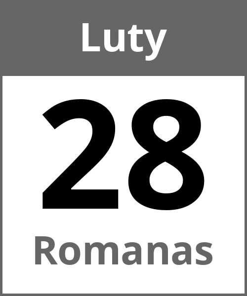 Swieto Romanas Luty 28.2.