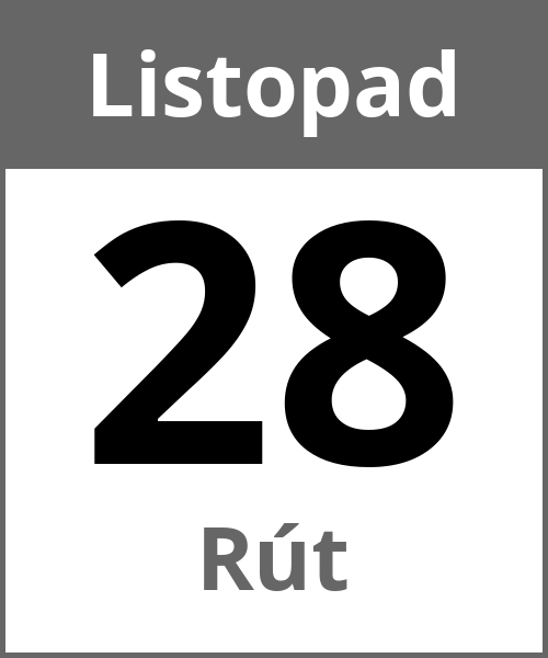 Swieto Rút Listopad 28.11.