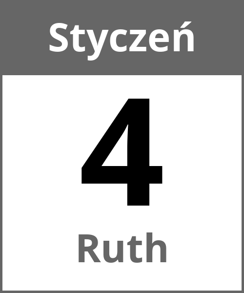 Swieto Ruth Styczeń 4.1.