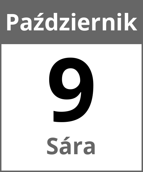 Swieto Sára Październik 9.10.