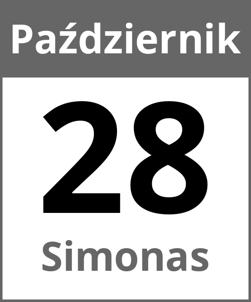 Swieto Simonas Październik 28.10.