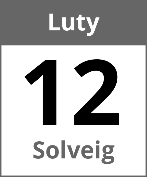 Swieto Solveig Luty 12.2.