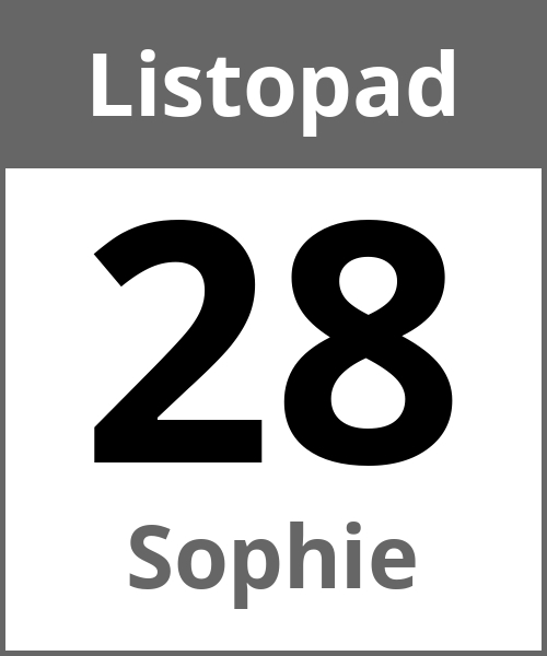 Swieto Sophie Listopad 28.11.