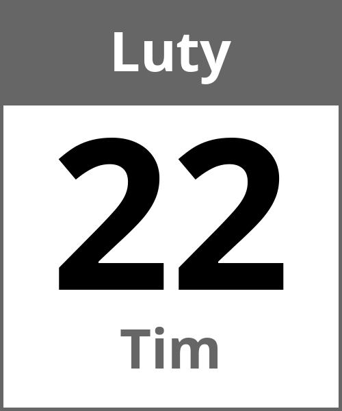 Swieto Tim Luty 22.2.