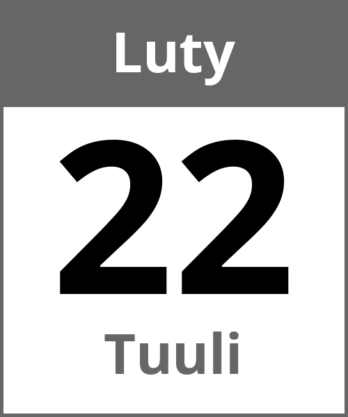 Swieto Tuuli Luty 22.2.