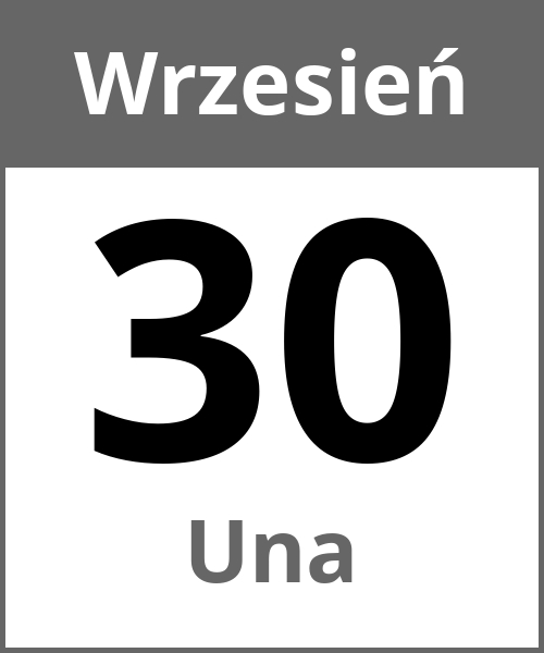 Swieto Una Wrzesień 30.9.