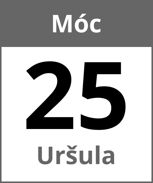 Swieto Uršula Móc 25.5.