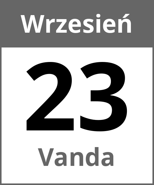 Swieto Vanda Wrzesień 23.9.